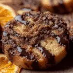 Dark Chocolate Orange Shortbread Cookies