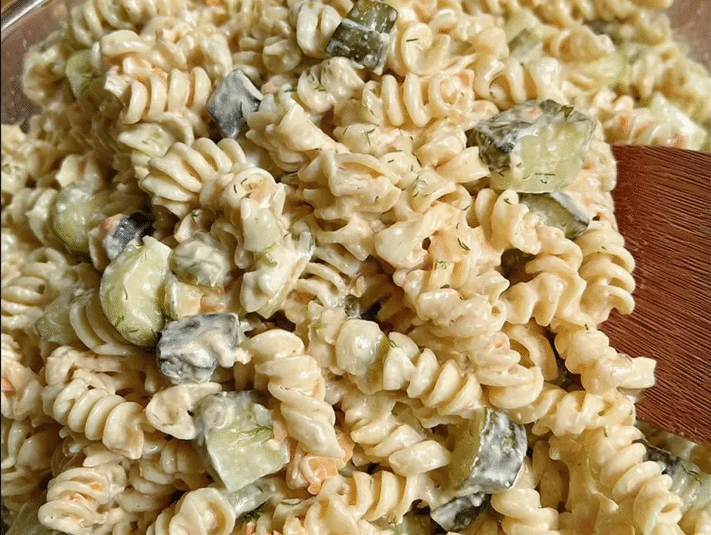 Dill Pickle Pasta Salad