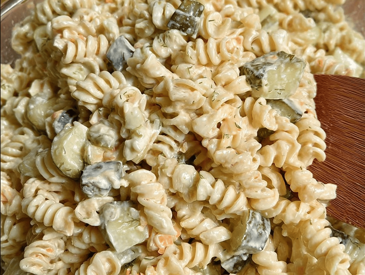 Dill Pickle Pasta Salad