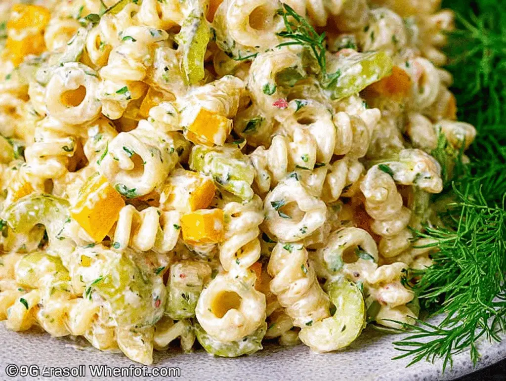 Dill Pickle Pasta Salad