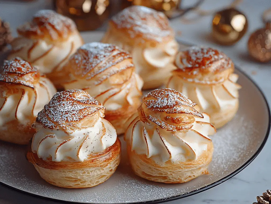 Dreamy Eggnog Cream Puffs Holiday Delight