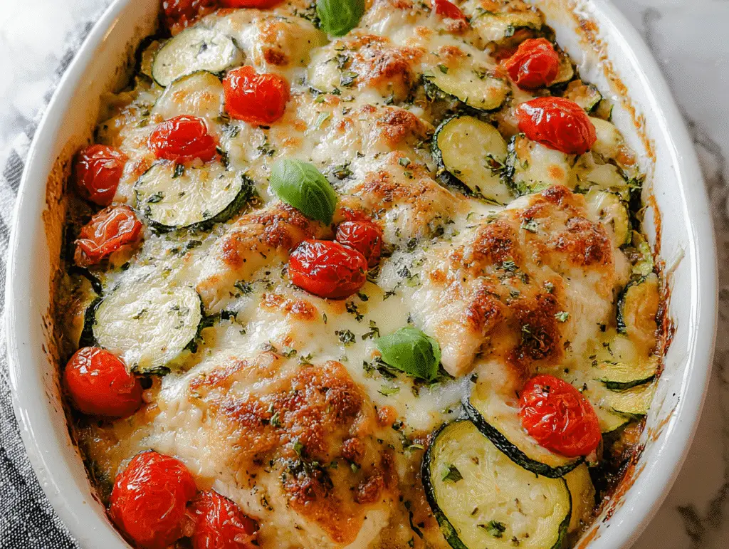 Easy Chicken Zucchini Bake