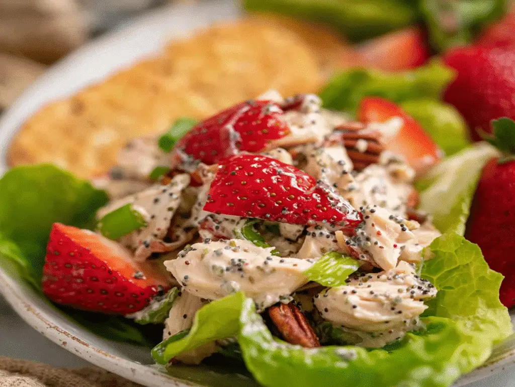 Easy Strawberry Poppyseed Chicken Salad