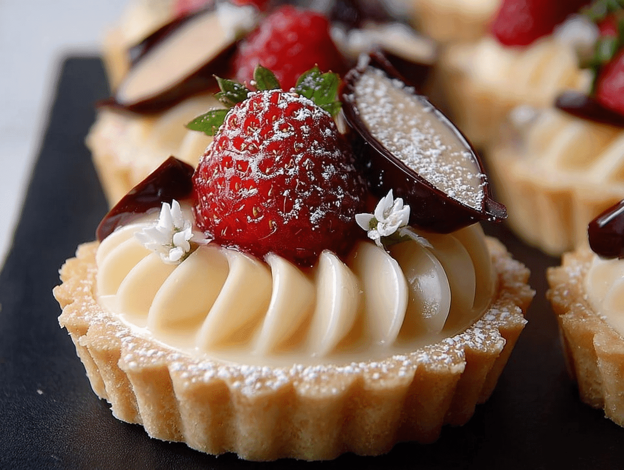 Elegant White Chocolate Mousse Tartlets