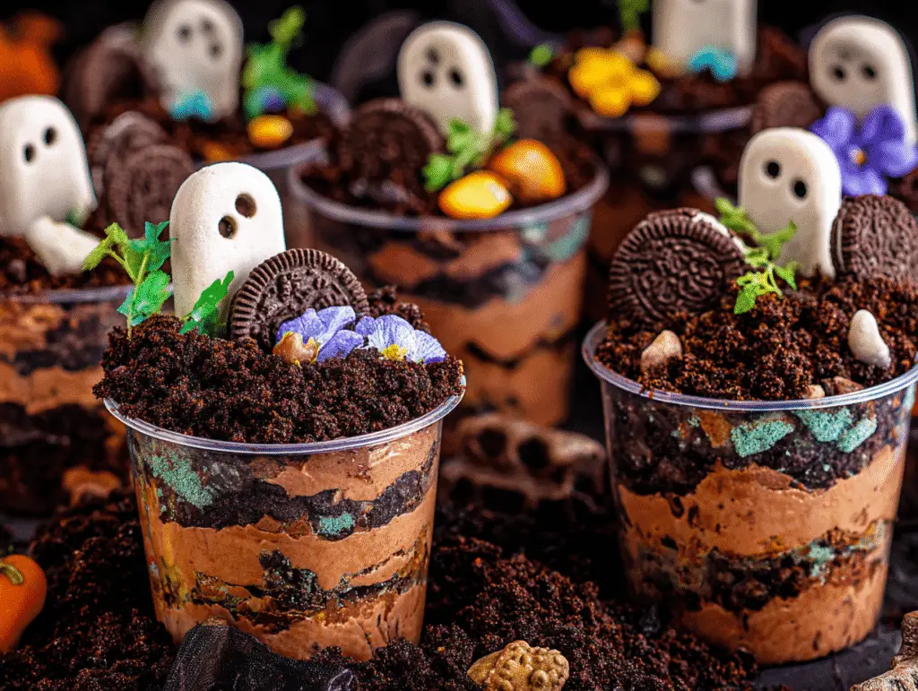 Graveyard Dirt Cupcakes