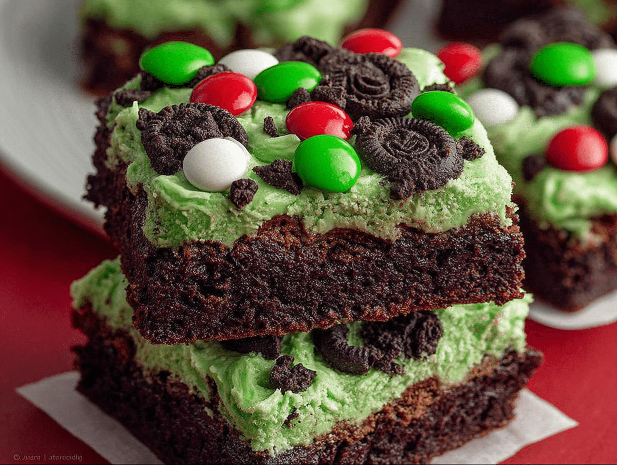 Grinch Brownies