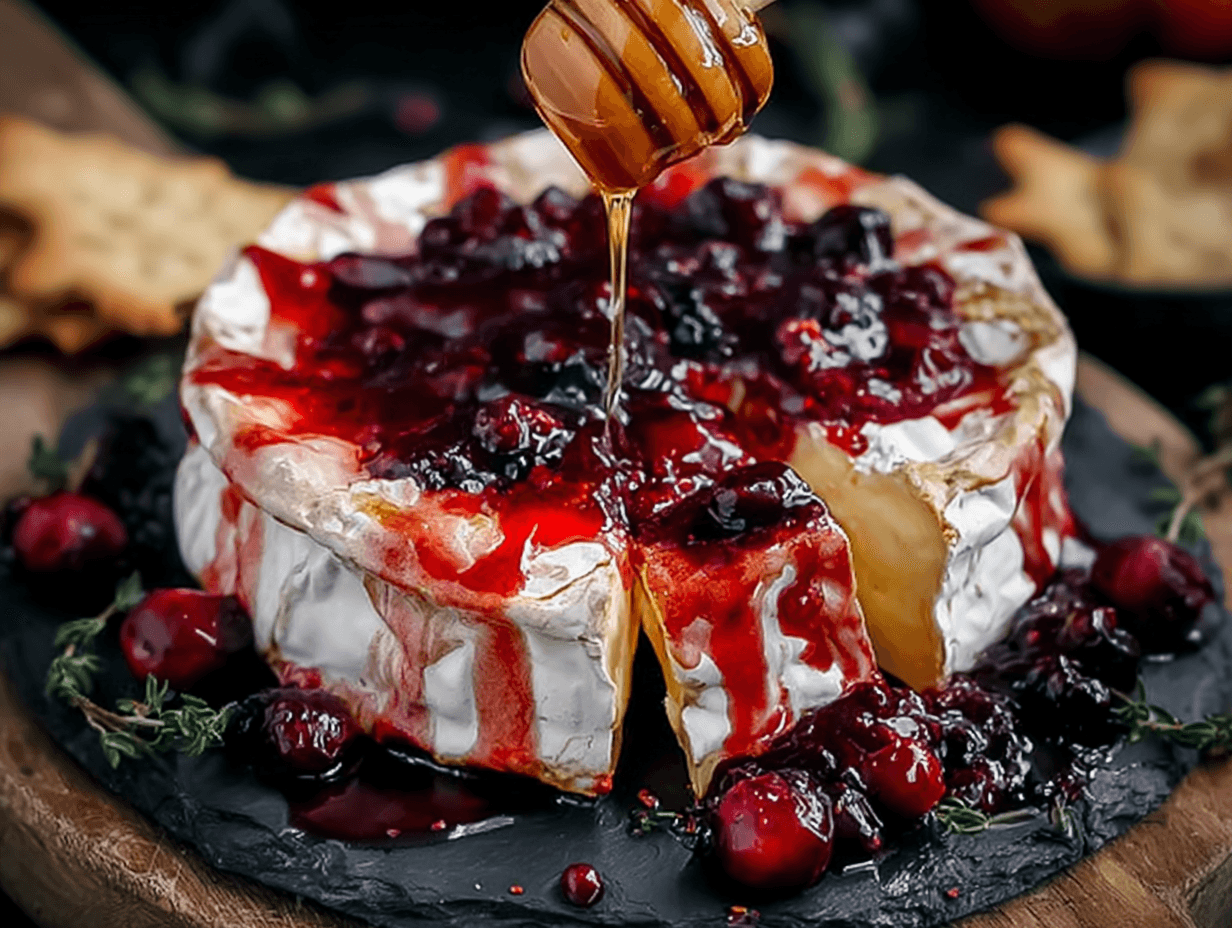 Halloween Bloody Baked Brie