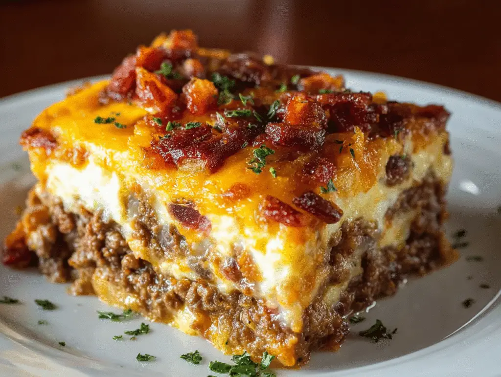 Keto Cheeseburger Casserole