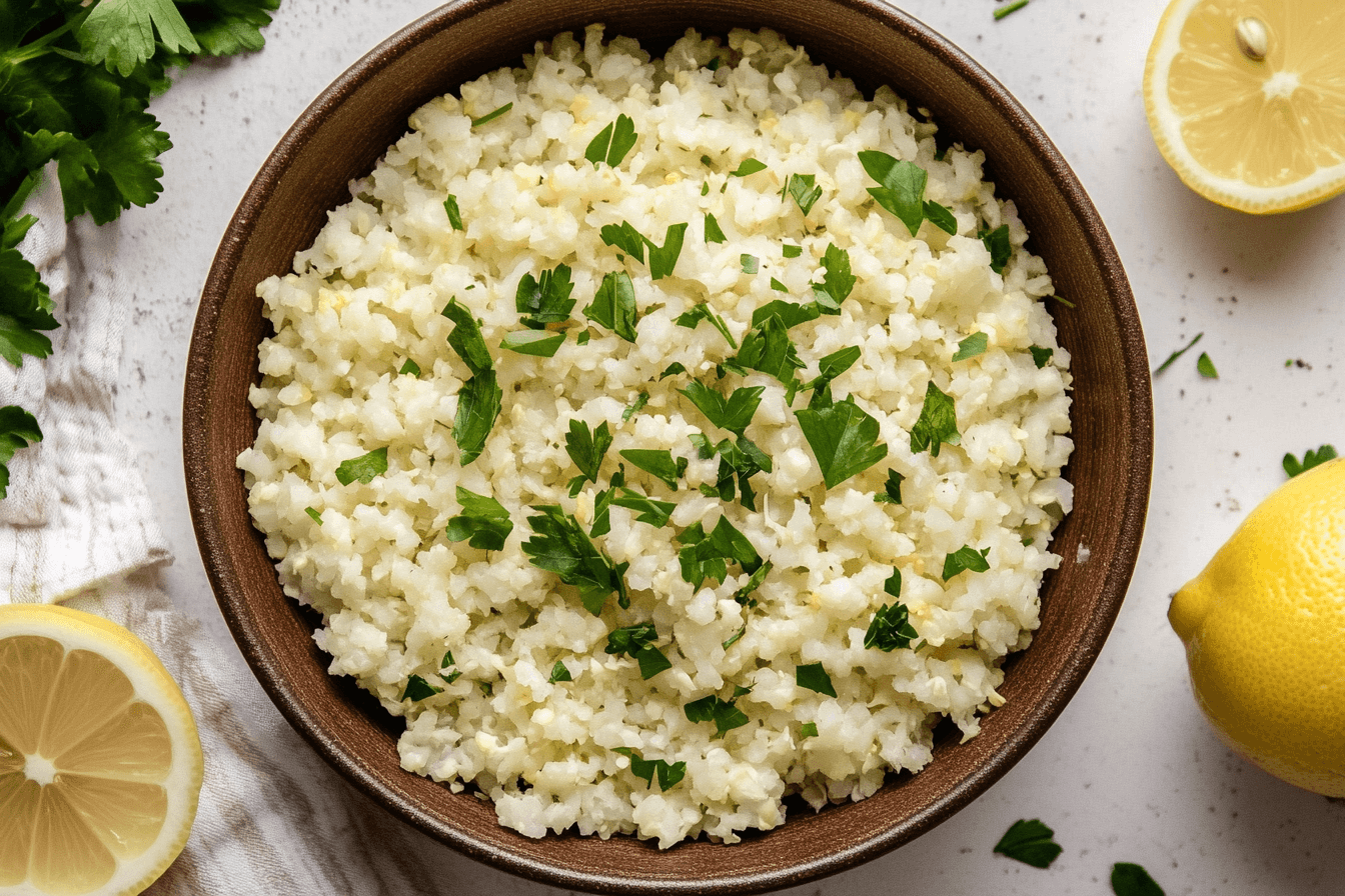 Lemon Herb Cauliflower Rice