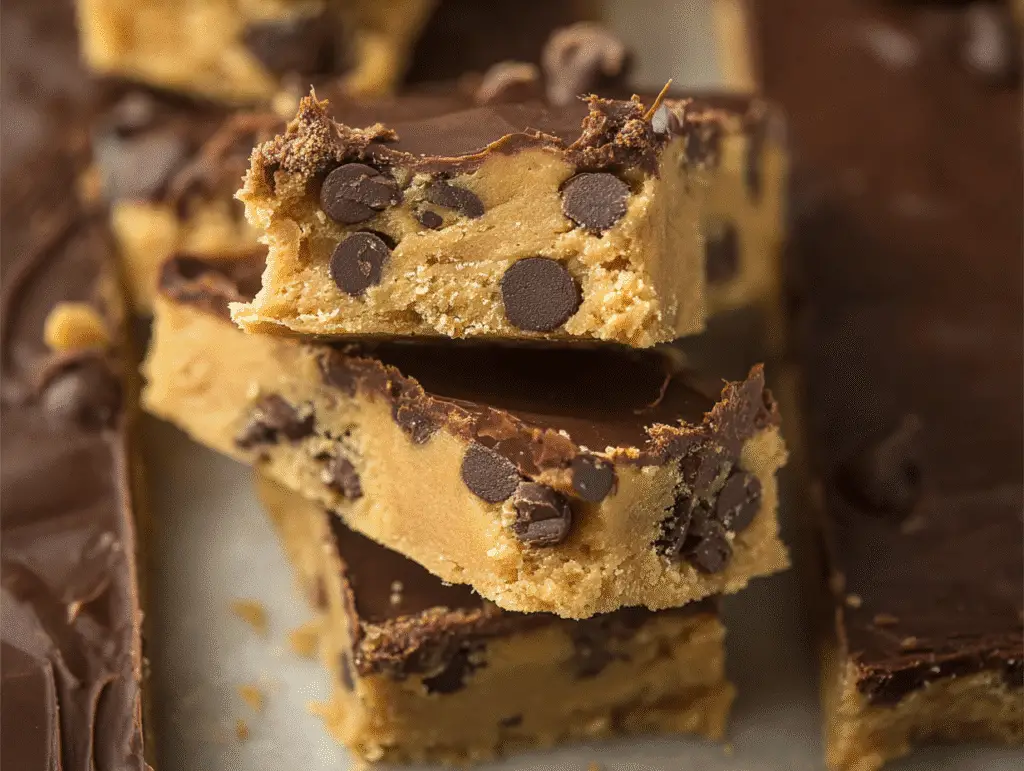 No Bake Cookie Dough Bars