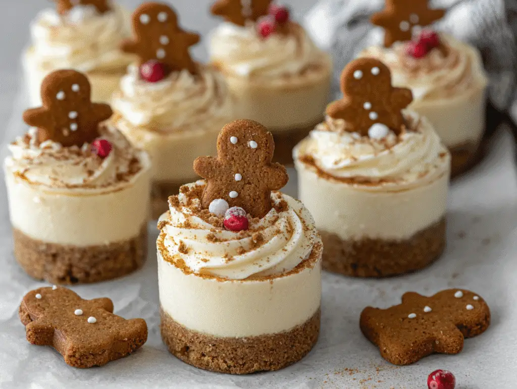 No-Bake Gingerbread Cheesecake Cups