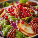 Pomegranate Pecan Salad Vinaigrette