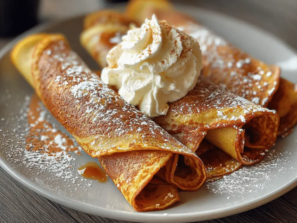 Pumpkin Crepes Cinnamon Mascarpone