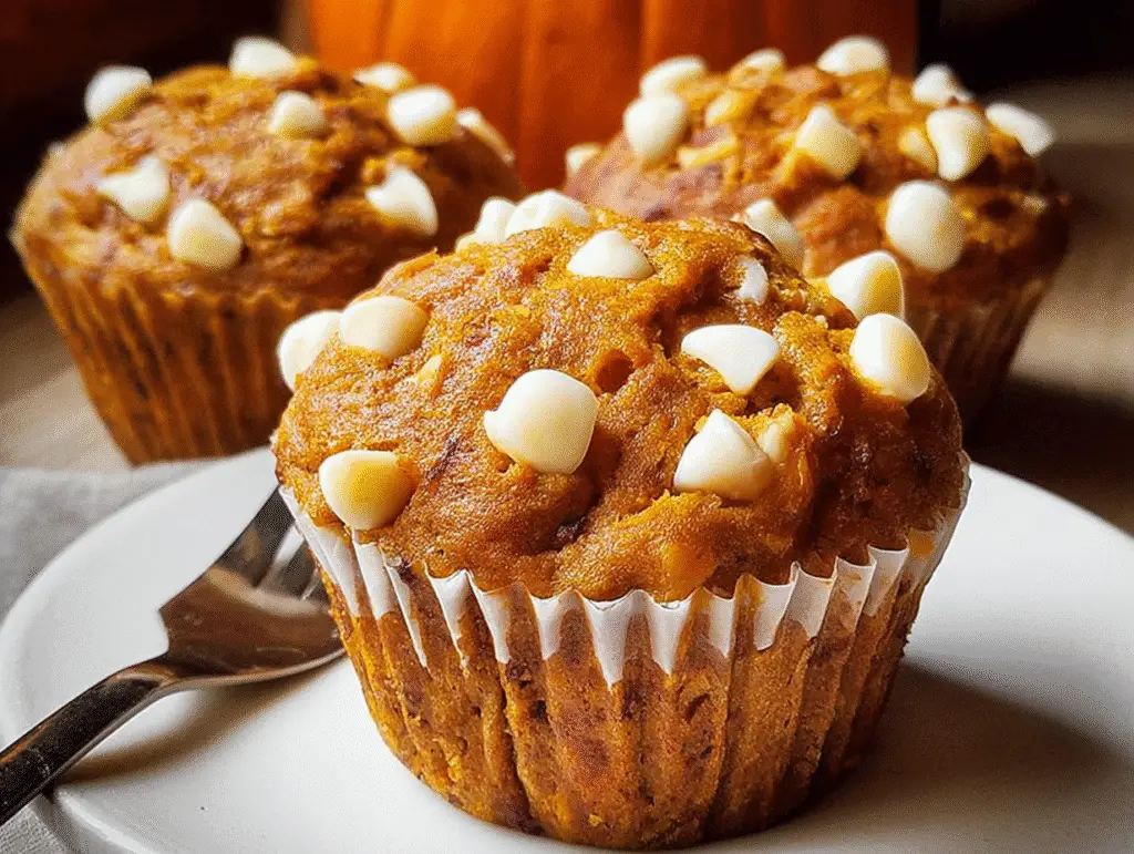 Pumpkin Muffins White Chocolate