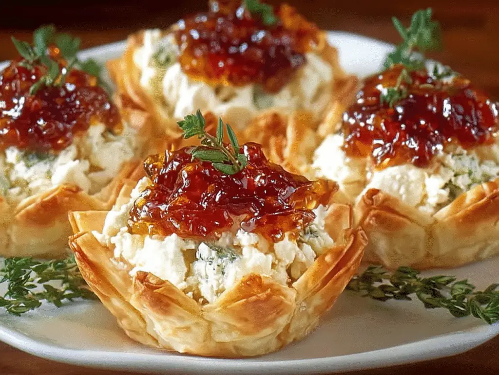 Quick Pepper Jelly Cream Cheese Appetizer Dip and Bites