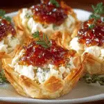 Quick Pepper Jelly Cream Cheese Appetizer Dip and Bites