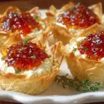 Quick Pepper Jelly Cream Cheese Appetizer Dip and Bites