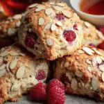 Raspberry Almond Scones Soft