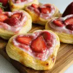 Strawberry Cream Cheese Heart Danishes