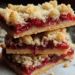 Strawberry Crumble Buttery Bars