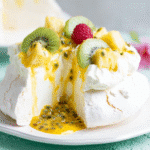 Vanilla Pavlova with Pineapple & Passion Fruit