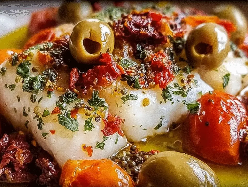 20 Minute Mediterranean Baked Cod