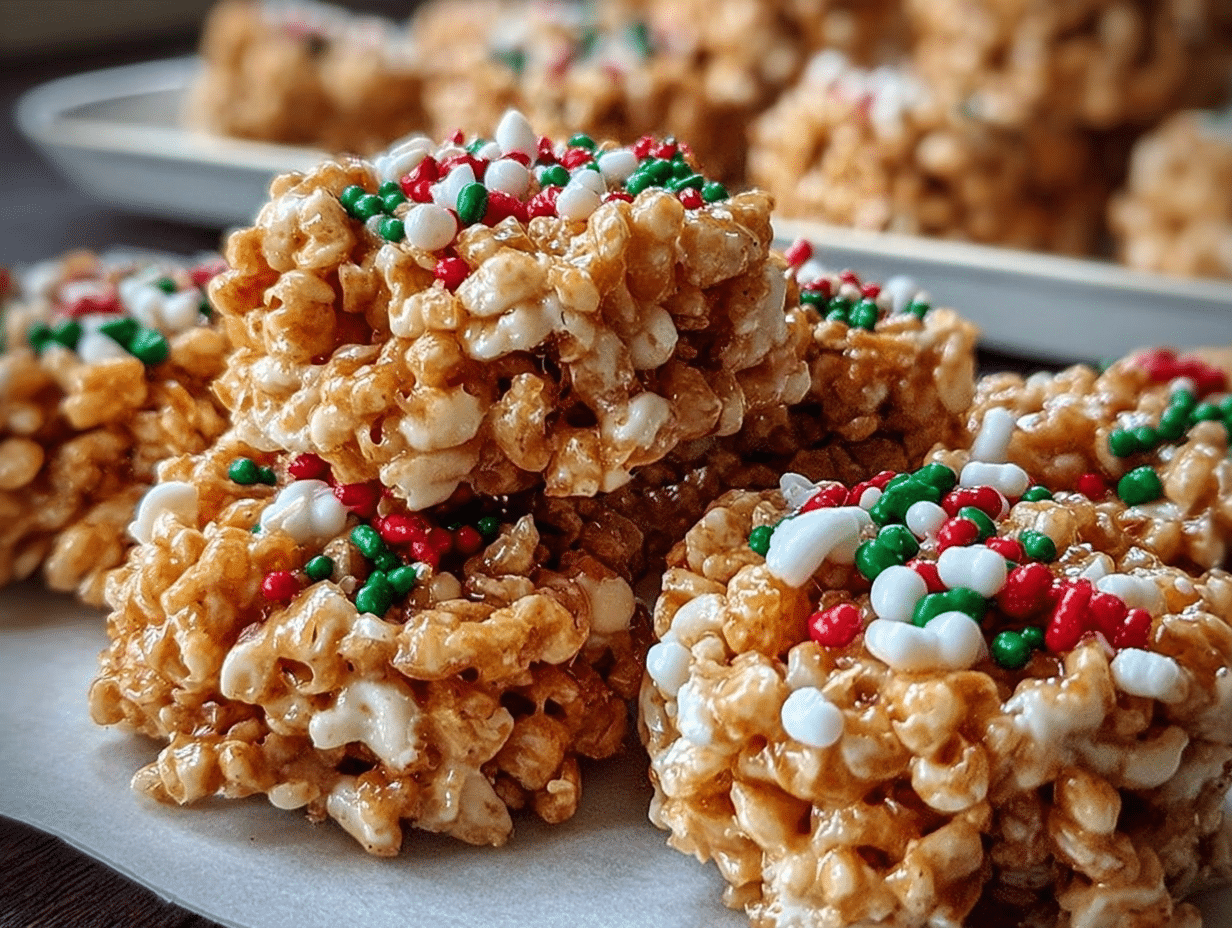 4-Ingredient No-Bake Christmas Crunch Cookies