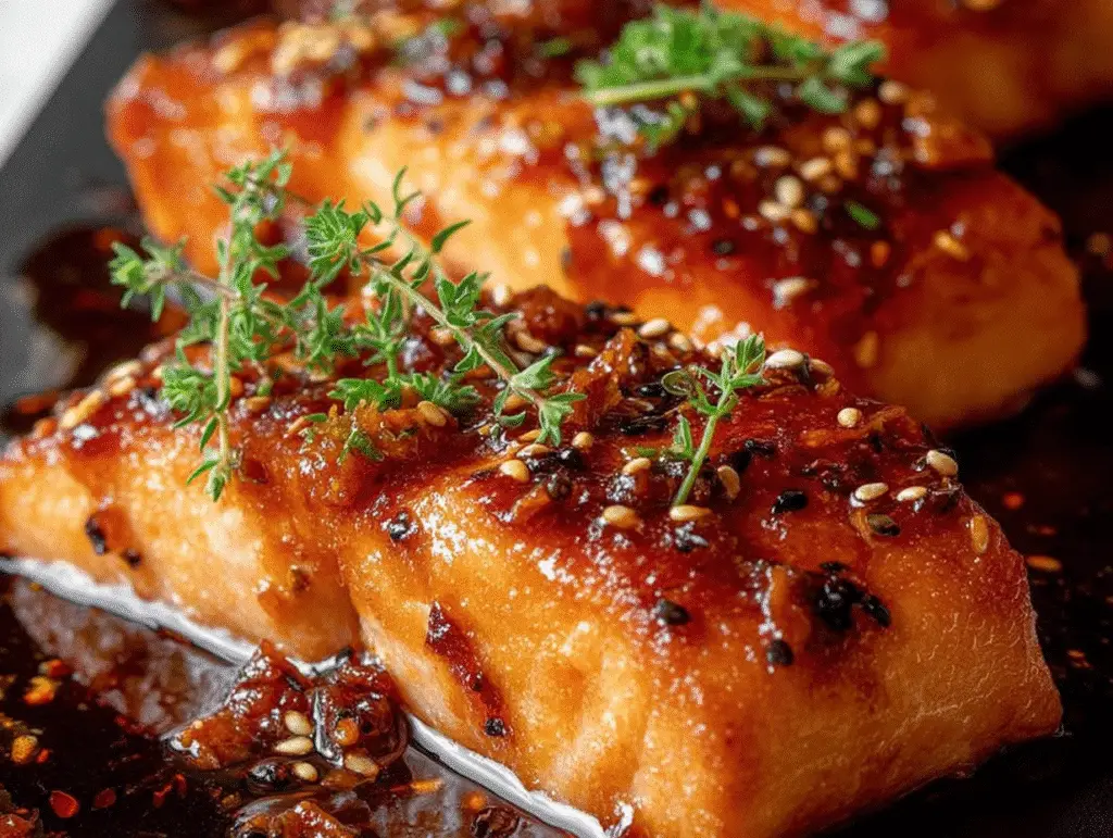 5-Ingredient Honey Garlic Glazed Salmon