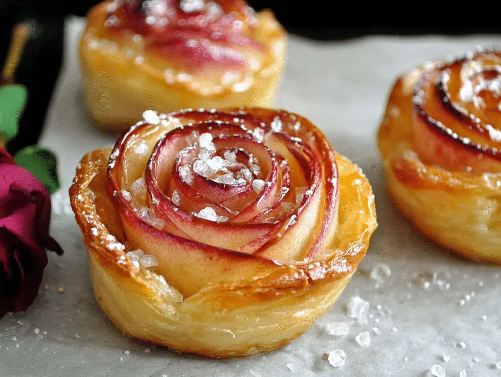 Apple Puff Pastry Roses