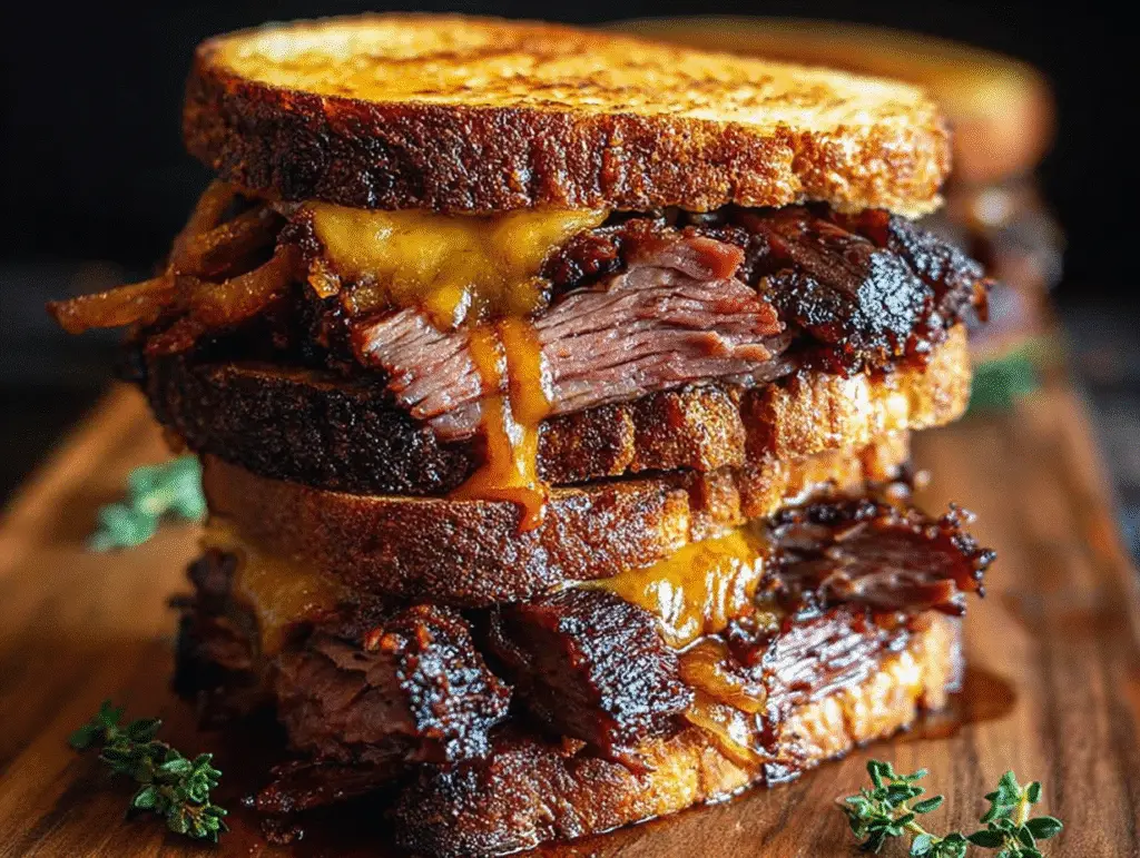 BBQ Brisket Melts Delight