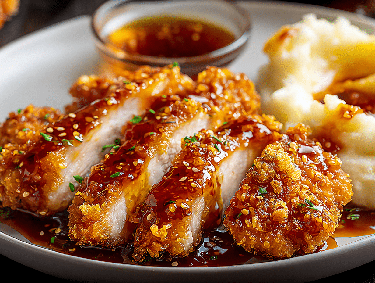 Baked Crunchy Hot Honey Chicken
