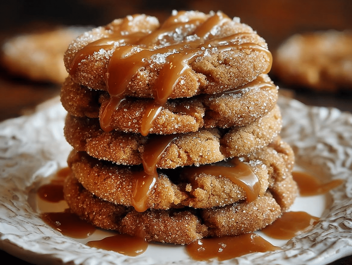 Brown Sugar Cinnamon Caramel Cookies