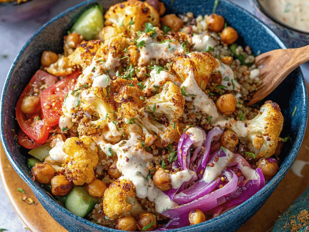 Cauliflower Shawarma Bowls