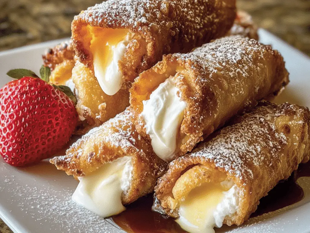 Cheesecake Egg Rolls Dessert