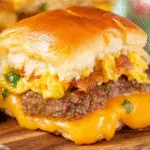 Cheesy Beef and Sausage Sliders