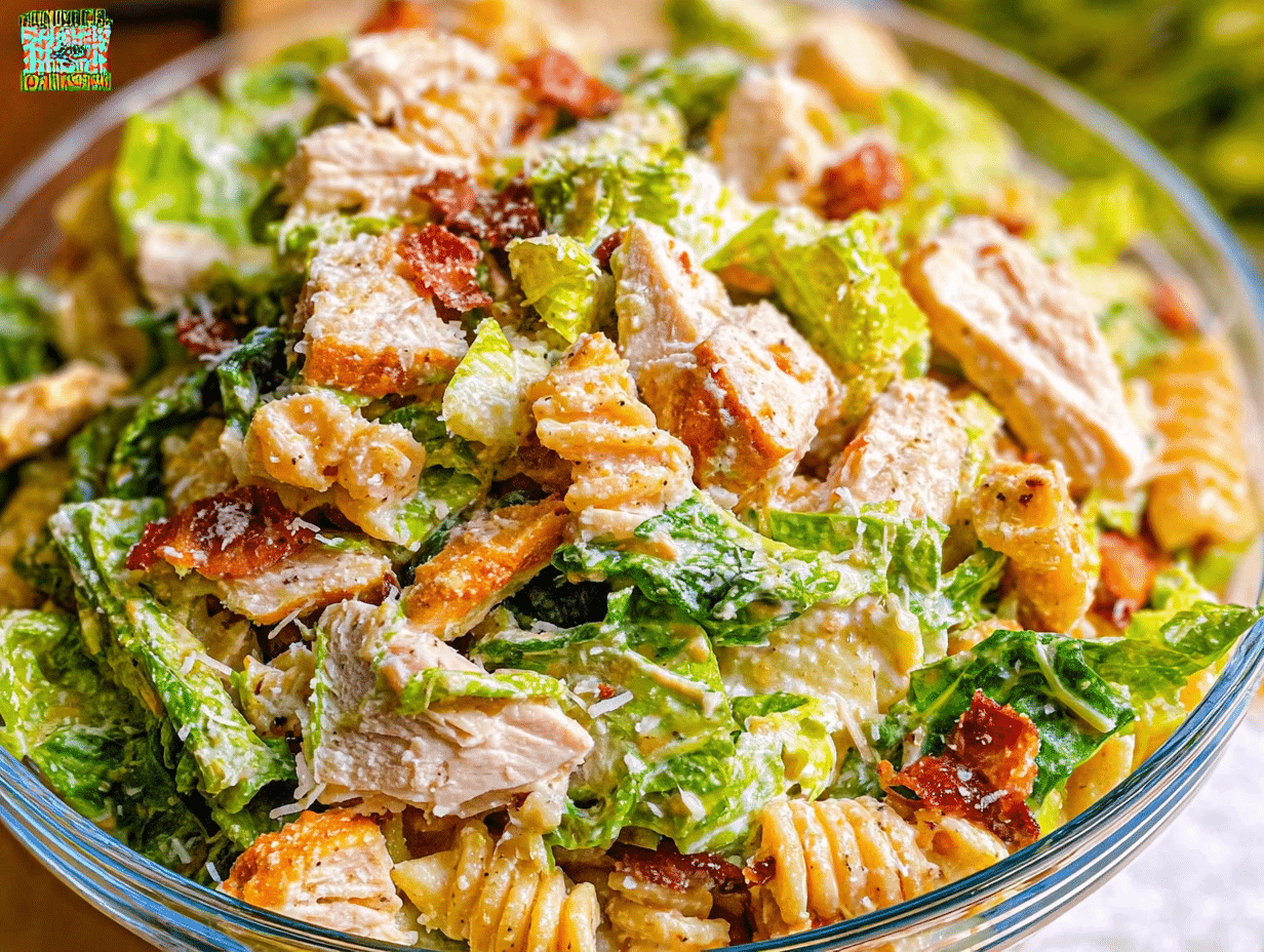 Chicken Caesar Pasta Salad