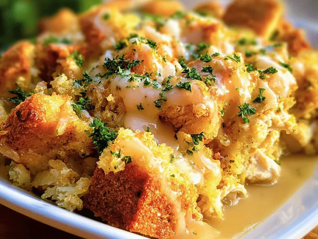 Chicken Dressing Casserole