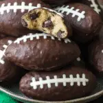 Chocolate Chip Cookie Dough Footballs