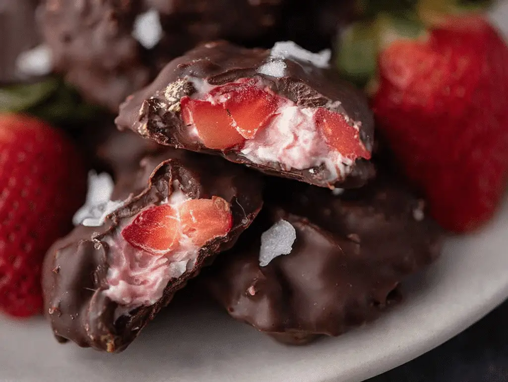 Chocolate Strawberry Yogurt Clusters (Viral Recipe!)