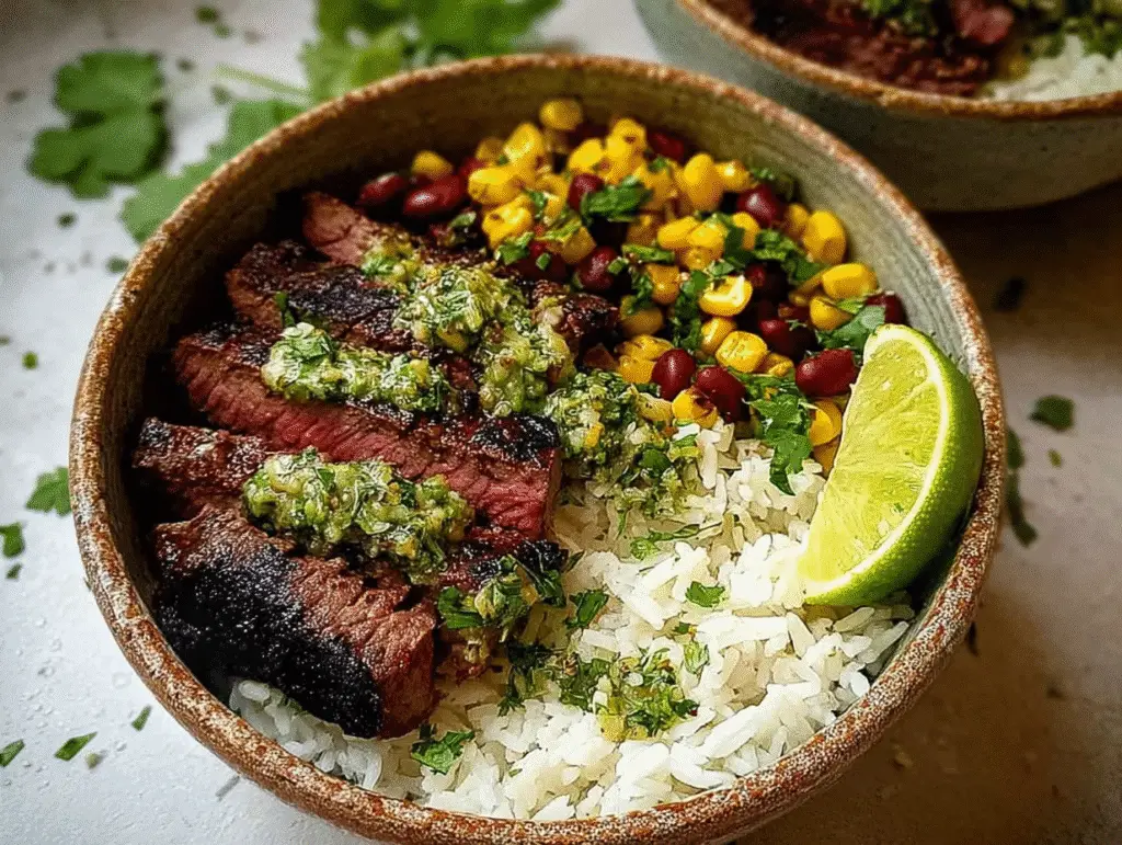 Cilantro Lime Steak Bowls