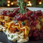 Cinnamon Roasted Sweet Potato & Cranberry Lasagna Rolls