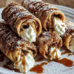 Cinnamon Roll Cheesecake Chimichanga
