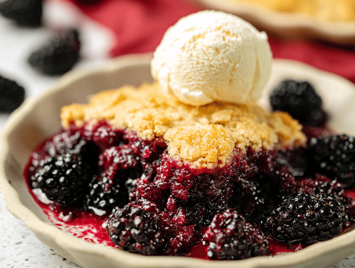 Classic Blackberry Cobbler