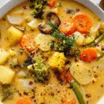 Comforting One-Pot Creamy Vegetable Soup