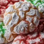 Cool Whip Christmas Crinkle Cookies