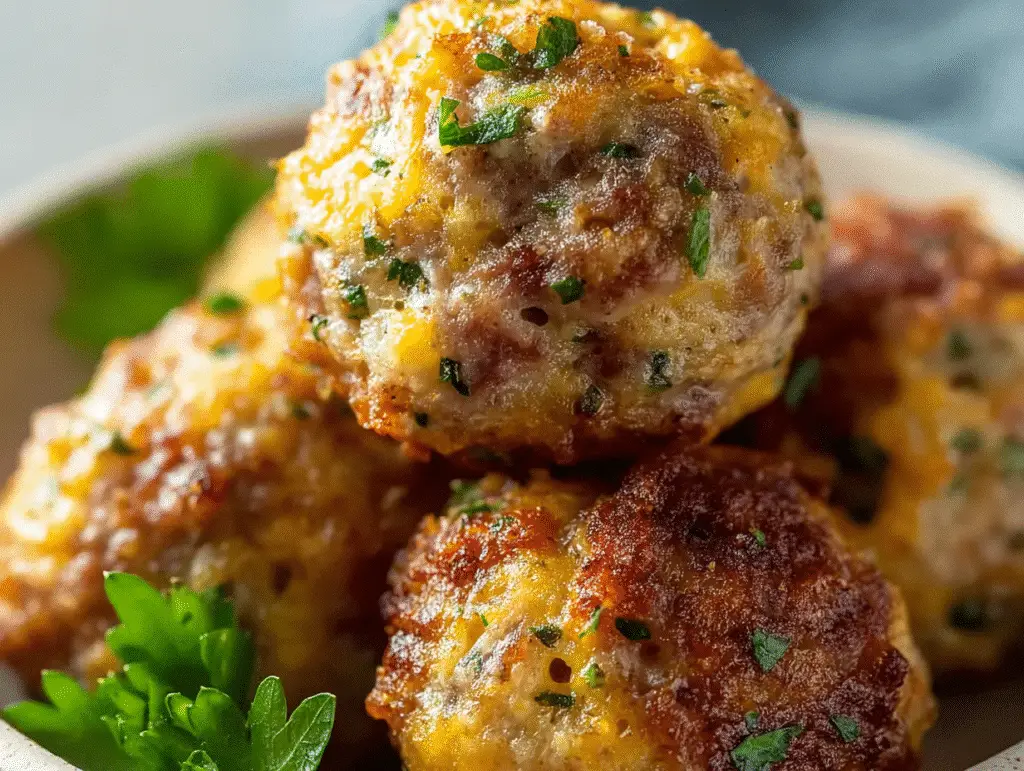 Cornbread Stuffing Sausage Balls