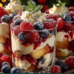 Creamy Christmas Trifle Parfait Shots
