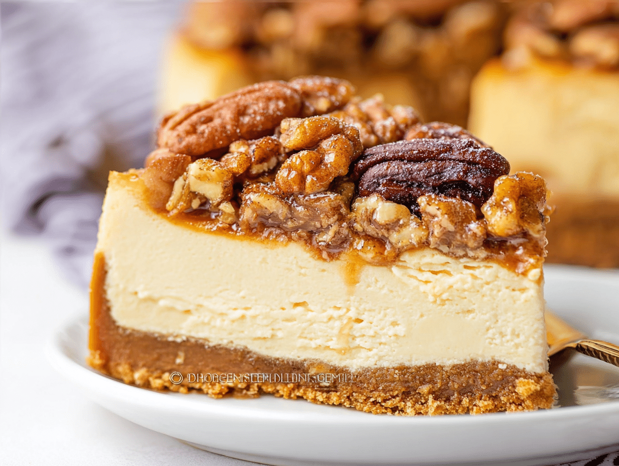 Creamy Pecan Pie Cheesecake