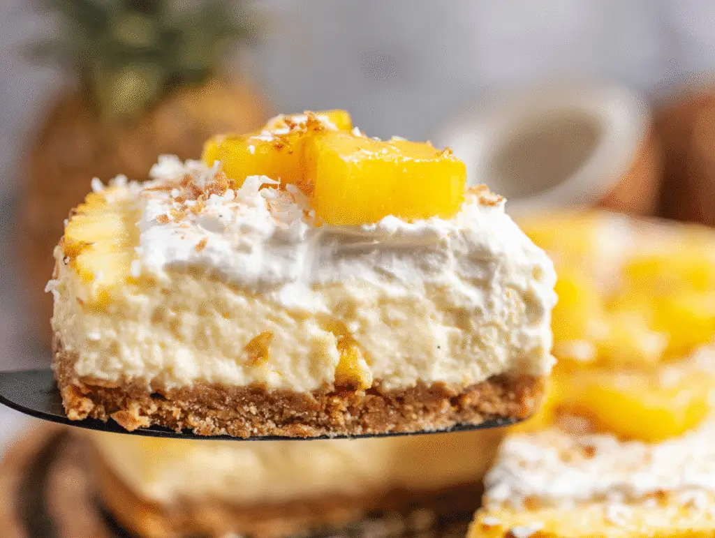 Creamy Pineapple Cheesecake