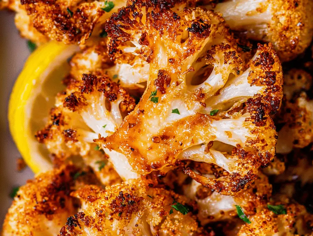 Crispy Roasted Cauliflower Bites